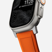 Rugged Band - 46mm/49mm | Silver Hardware | Ultra Orange