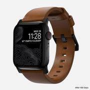 Modern Band - 46mm/49mm | Black Hardware | English Tan | Nomad Leather