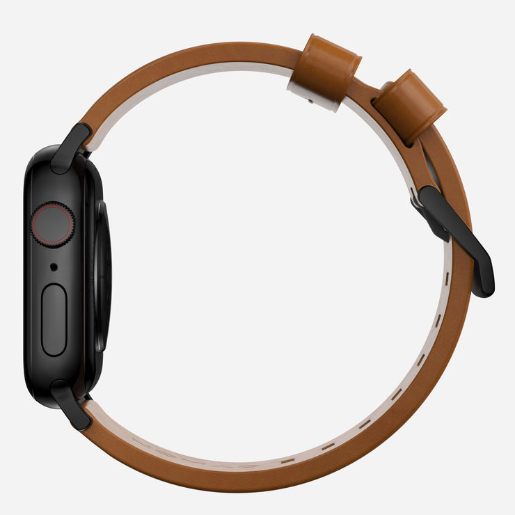 Modern Band - 45mm | Black Hardware | English Tan | Nomad Leather