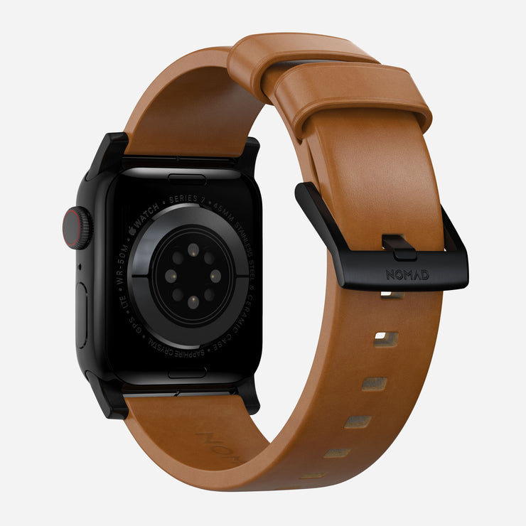 Modern Band - 45mm | Black Hardware | English Tan | Nomad Leather