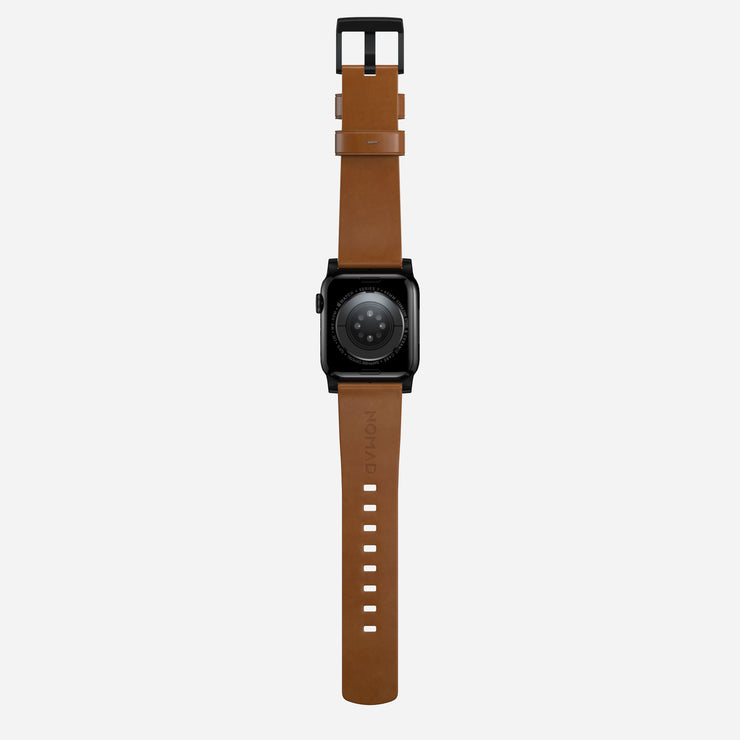 Modern Band - 45mm | Black Hardware | English Tan | Nomad Leather