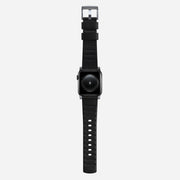 Active strap pro heinen leather black silver hardware  