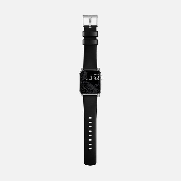 Modern Band - 41mm/42mm | Silver Hardware | Black | Horween