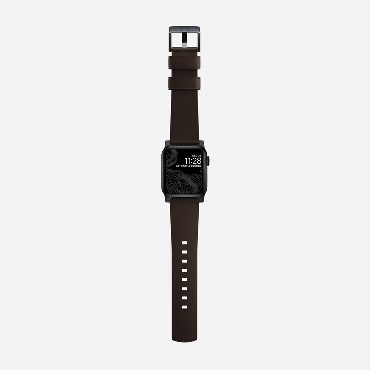 Active strap pro heinen leather classic brown black hardware 40mm