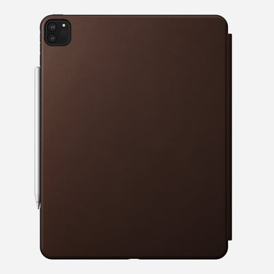 Modern Leather Folio - iPad Pro 12.9 (4th Gen) | Rustic Brown | Horween