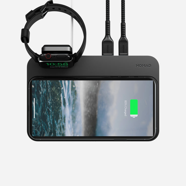 Base Station Apple Watch Mount with devices charging