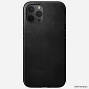 Rugged case horween leather black iphone 12 pro max    