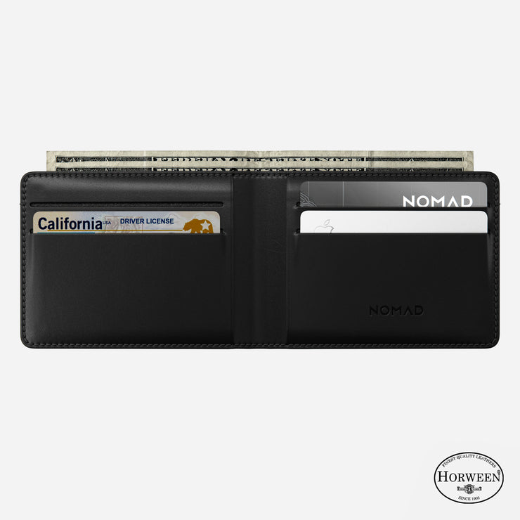 Bifold Wallet - Black | Horween