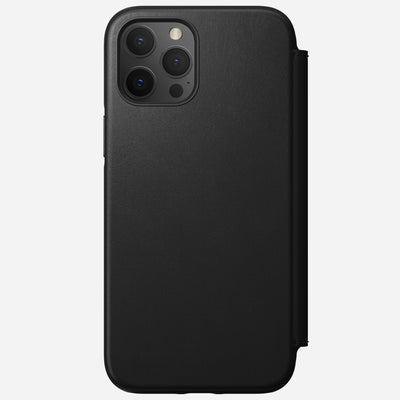 Open Box /// Modern Leather Folio - iPhone 12 Pro Max | Black | Horween