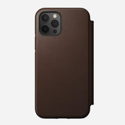 Open Box /// Modern Leather Folio - iPhone 12 | 12 Pro | Rustic Brown | Horween