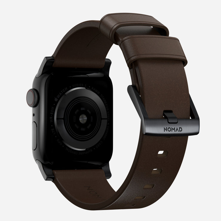 Modern Band - 45mm | Black Hardware | Brown | Nomad Leather