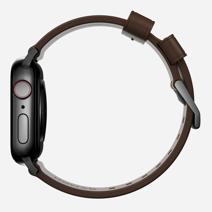 Modern Band - 45mm | Black Hardware | Brown | Nomad Leather