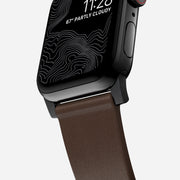 Modern Band - 45mm | Black Hardware | Brown | Nomad Leather