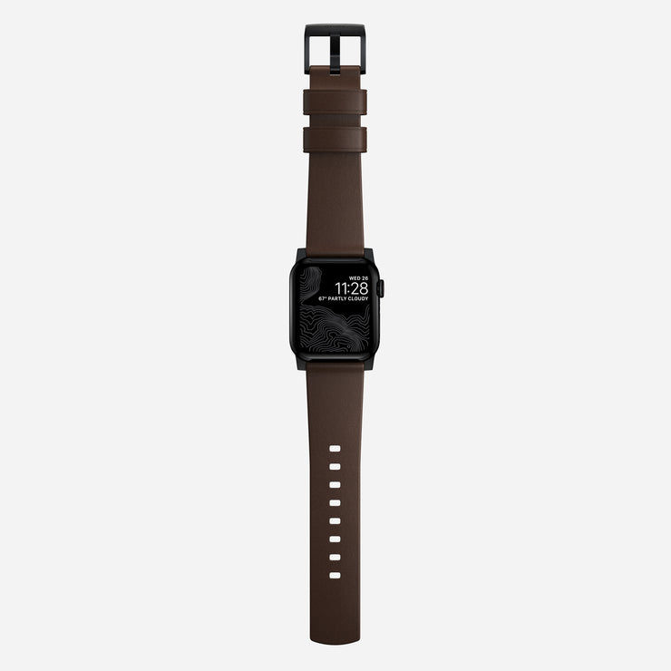 Modern Band - 45mm | Black Hardware | Brown | Nomad Leather