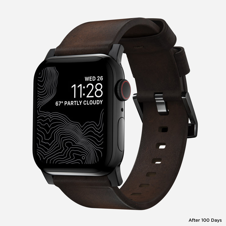 Modern Band - 45mm | Black Hardware | Brown | Nomad Leather