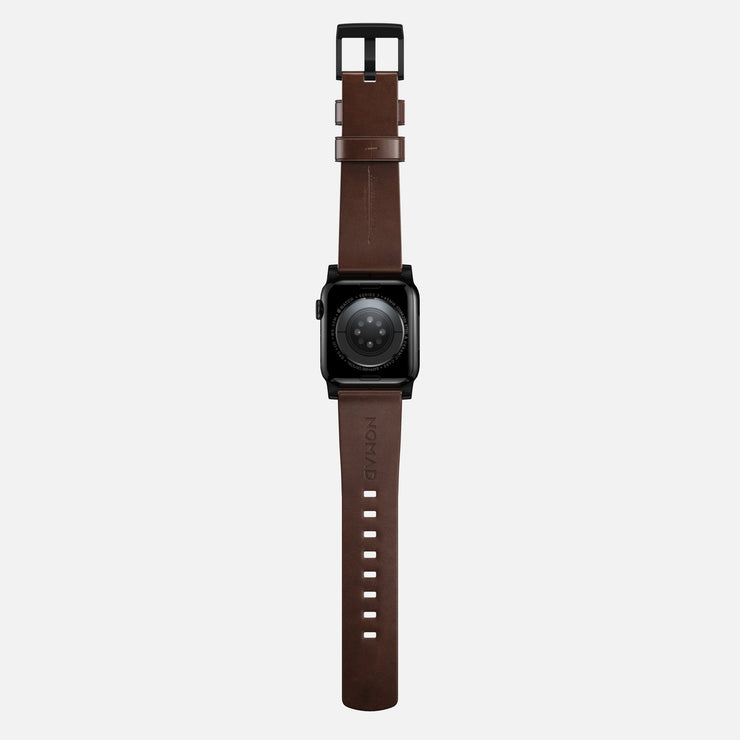 Modern Band - 45mm | Black Hardware | Rustic Brown | Horween