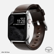 Modern Band - 45mm | Silver Hardware | Rustic Brown | Horween