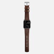 Modern Band - 45mm | Silver Hardware | Rustic Brown | Horween