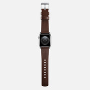 Modern Band - 45mm | Silver Hardware | Rustic Brown | Horween