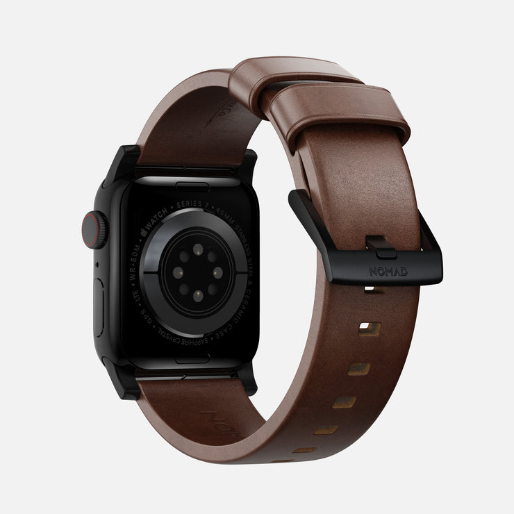 Modern Band - 41mm | Black Hardware | Rustic Brown | Horween