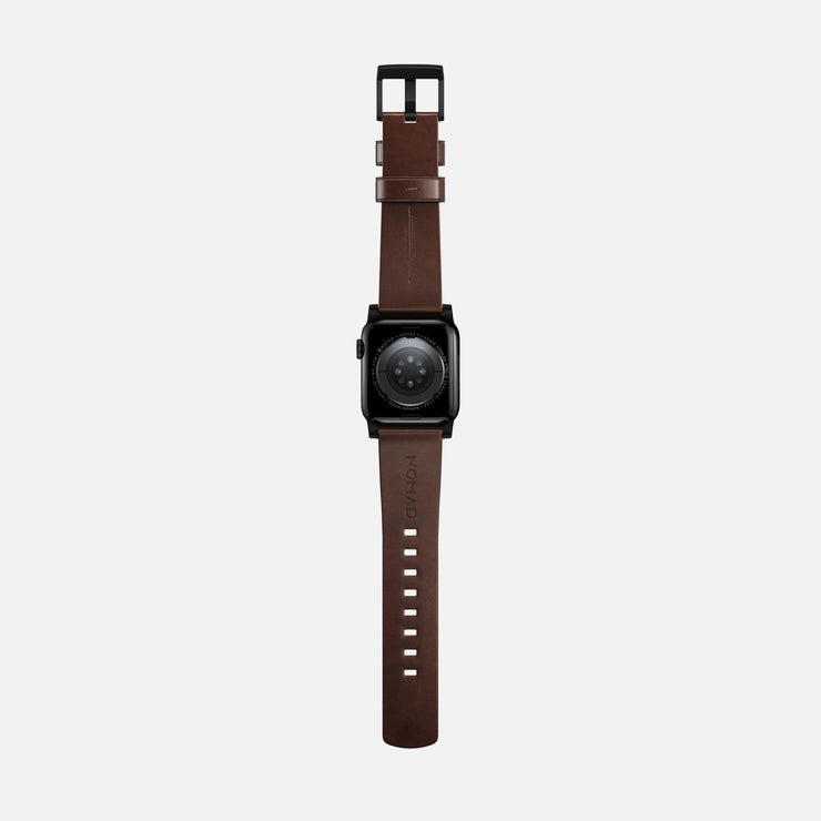 Modern Band - 41mm/42mm | Black Hardware | Rustic Brown | Horween