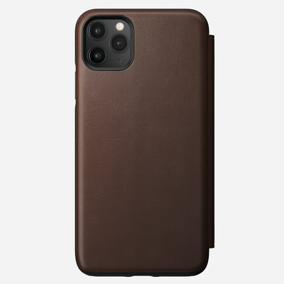 Rugged folio rustic brown iphone 11 pro max