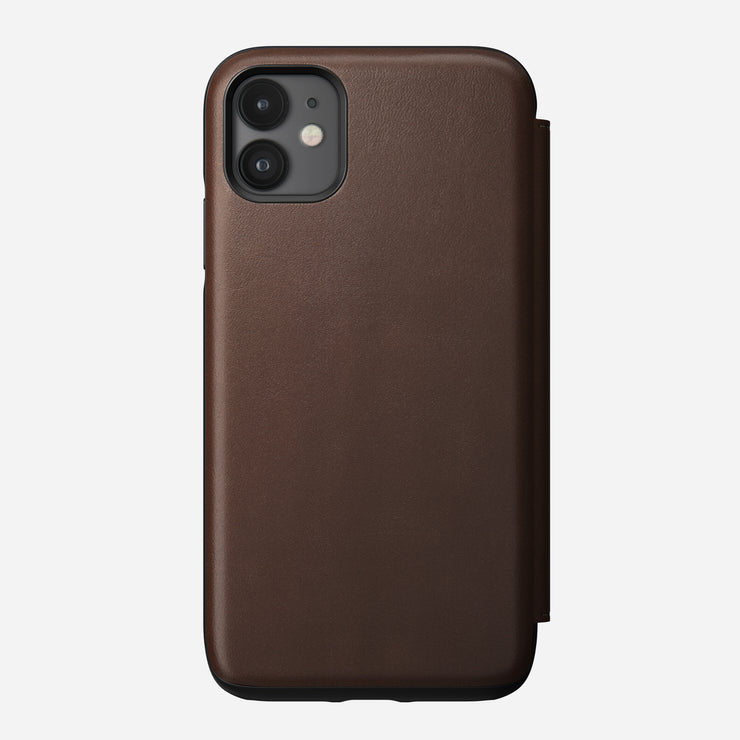 Rugged tri folio rustic brown iphone 11